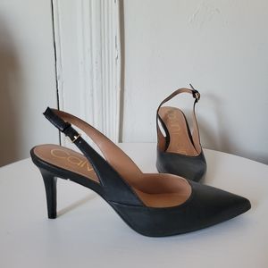 Black Slingback Heels